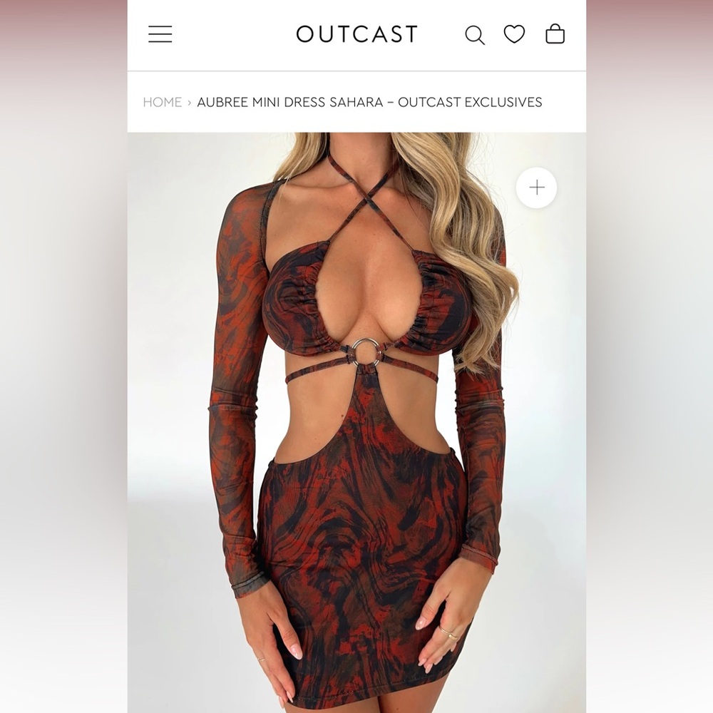 OUTCAST AUBREE MINI DRESS SAHARA